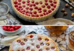 Clafoutis à la framboise, un délicieux dessert français aux baies