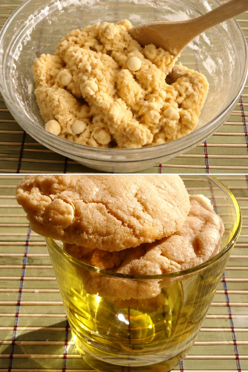 Cookies moelleux au chocolat blanc et noir, dessert délicieux et fondant