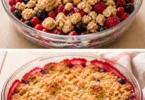 Crumble aux fruits rouges rapide et facile à préparer