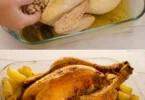Dinde farcie aux marrons, plat savoureux pour les occasions spéciales.
