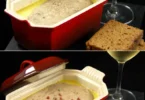 Foie gras mi-cuit présenté avec des garnitures élégantes