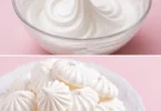 Assortiment de meringues colorées et croustillantes sur une assiette