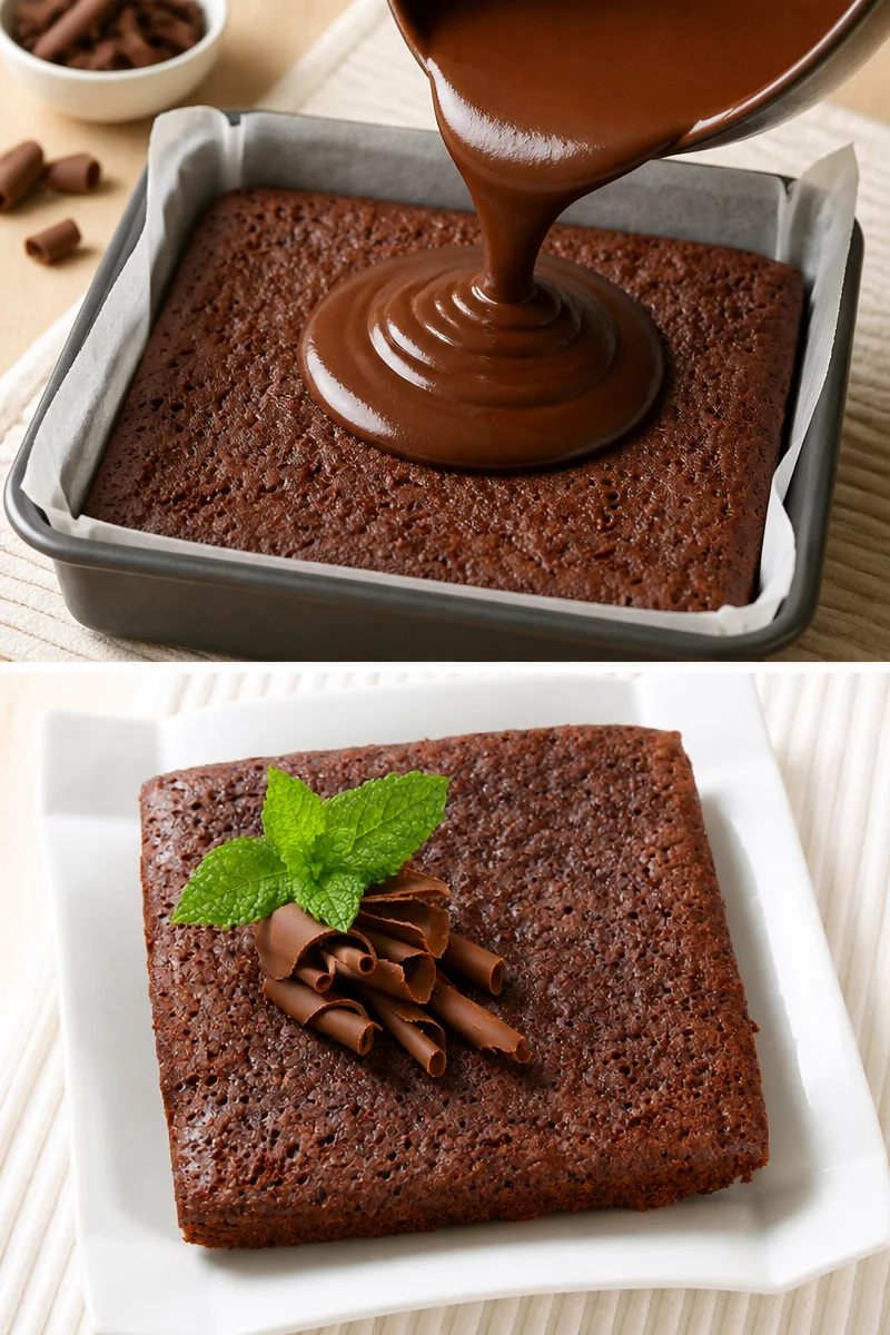 Moelleux au chocolat sans gluten préparé avec de la farine de riz