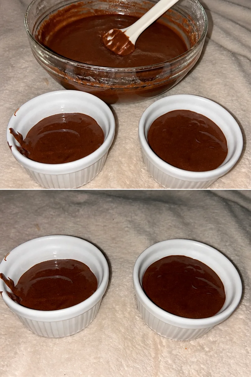 Mousse au chocolat et mascarpone dans un élégant dessert