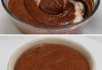 Mousse chocolat caramel au beurre salé, un dessert crémeux et savoureux.
