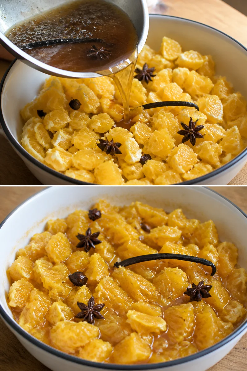 Salade d'oranges au caramel, un dessert frais et savoureux