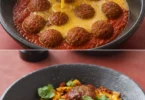 Tajine de keftas aux oeufs, un plat traditionnel marocain savoureux et réconfortant.