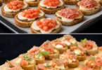 Tartines italiennes garnies de tomates, mozzarella et basilic sur du pain croustillant